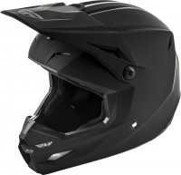 Fly Racing Elite Solid шлем кроссовый, черный матовый