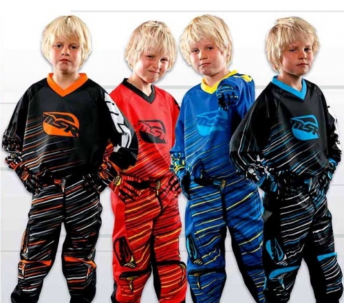 MSR Axxis M13 Tucker Rocky мотоштаны детские, сине-желто-черный