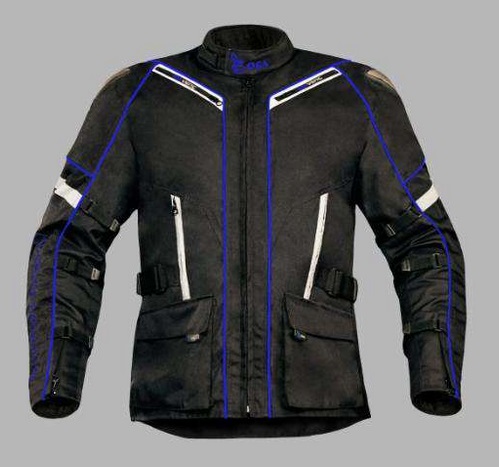 Mотокуртка  OSA текстильная, черно-синий