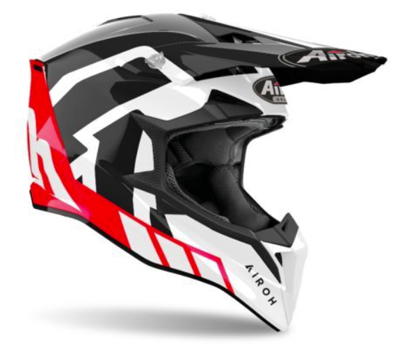 Airoh Wraaap Reloaded Red Gloss шлем внедорожный