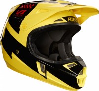 Fox Racing V1 Mastar 2018 Youth шлем подростковый, черно-желтый