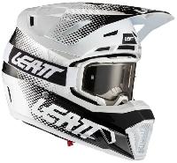 Leatt Kit Moto 7.5 V21 White шлем кроссовый + Velocity 4.5 мотоочки