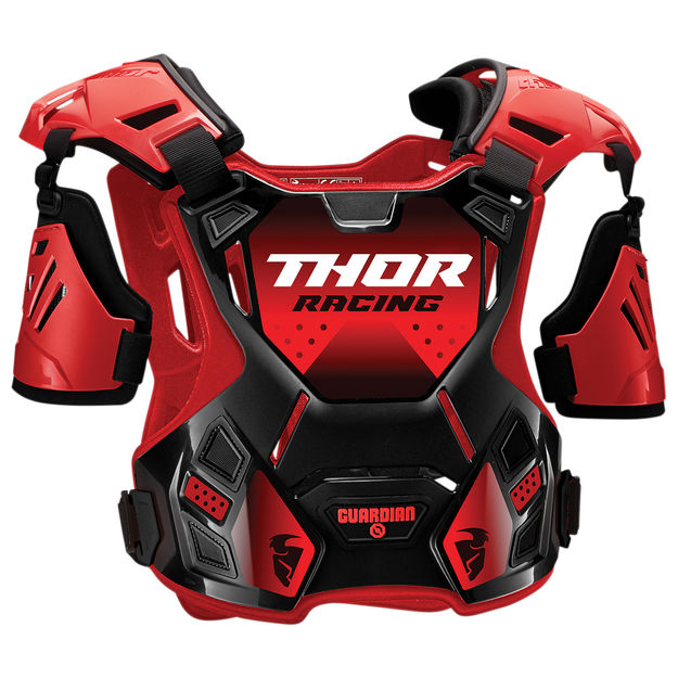 Thor Guardian S20 панцирь с плечами, красный