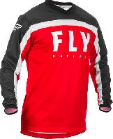 Fly Racing F-16 2020 джерси подростковая, красно-бело-черный