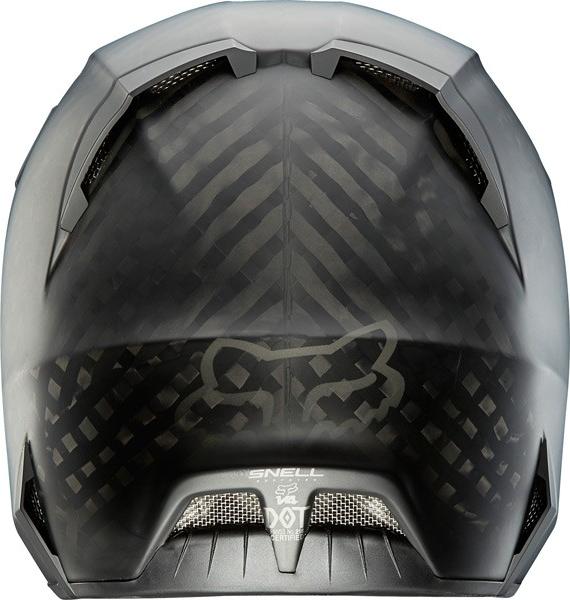 Fox Racing V4 Matte Carbon ECE шлем, черный матовый