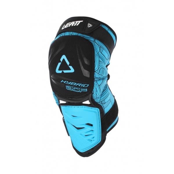 Leatt 3DF Hybrid наколенники короткие, черно-синий
