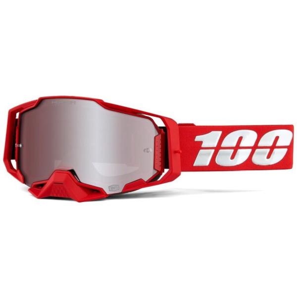 100% Armega Red / Hiper Silver Mirror Lens мотоочки
