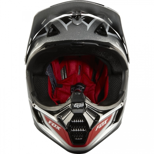 Fox Racing V3 Race шлем кроссовый, черно-серебристый
