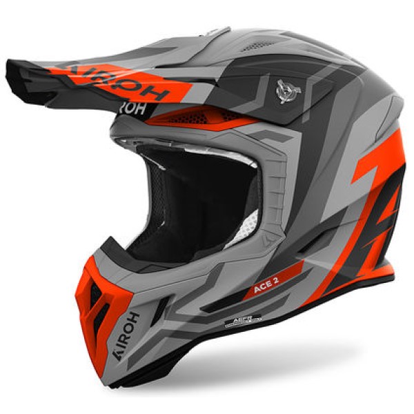 Airoh Aviator Ace 2 Ground Orange Matt шлем внедорожный Airoh Aviator Ace 2 Ground Orange Matt шлем внедорожный