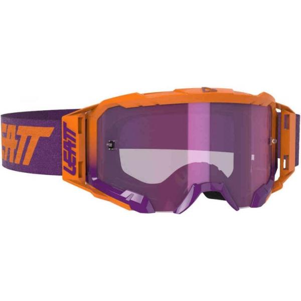 Leatt Velocity 5.5 Iriz Neon Orange / Purple мотоочки, двойная линза