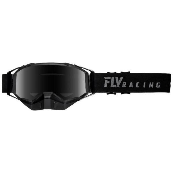 Fly Racing Zone Pro 2019 очки снегоходные, черный, черная тонированная линза