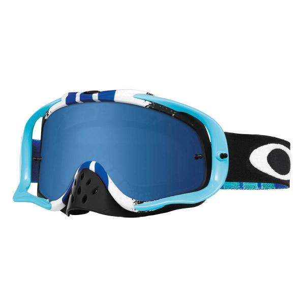Oakley Crowbar Pinned Race мотоочки, синяя линза