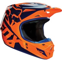 Fox Racing V1 Race 2016 шлем кроссовый, оранжево-синий