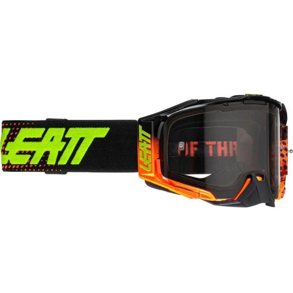 Leatt Velocity 6.5 Neon Org Light Grey 58% мотоочки, двойная линза