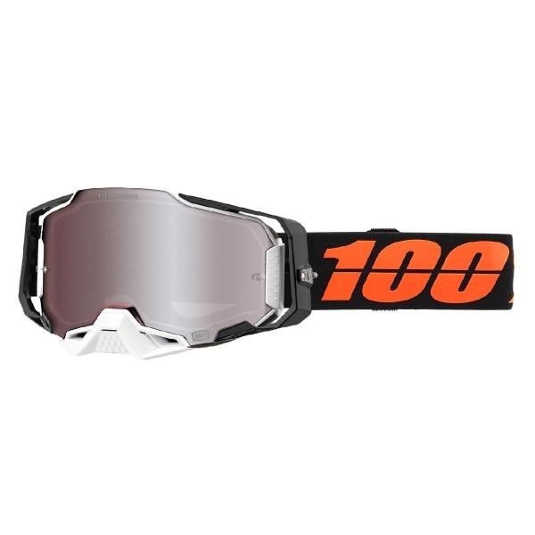 100% Armega Blacktail / Hiper Silver Mirror Lens мотоочки