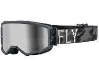 Fly Racing Zone 2022 мотоочки, темно-серый камуфляж, черная зеркальная линза