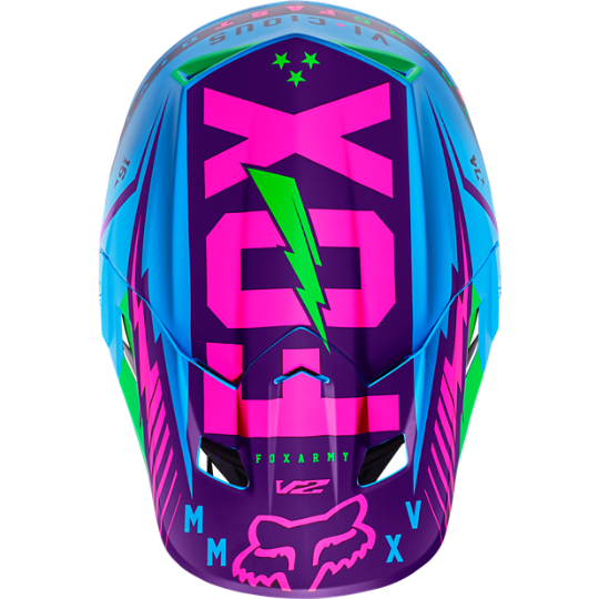 Fox Racing V2 Vicious Special шлем кроссовый, фиолетово-синий