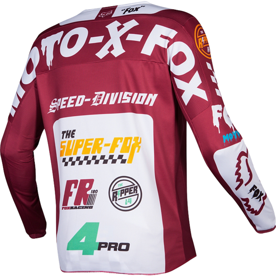 Fox Racing 180 Czar 2019 джерси, красно-белый Fox Racing 180 Czar 2019 джерси, красно-белый