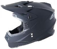 Ataki JK801 Solid шлем кроссовый, черный матовый