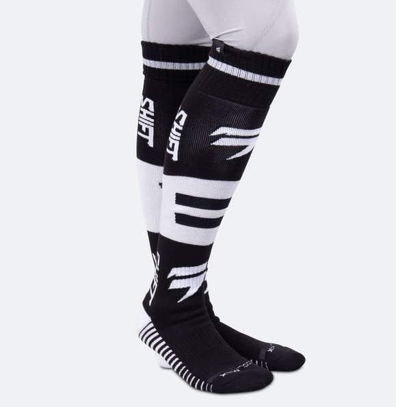 Shift Black Label King Sock Black/White мотоноски