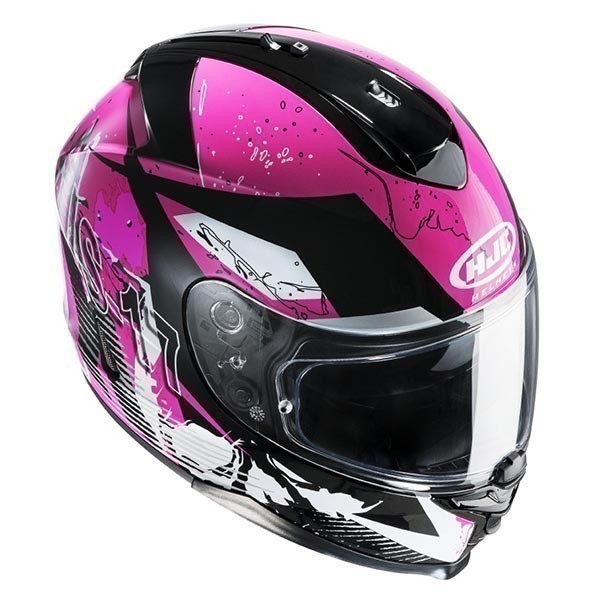 HJC IS-17 Pink Rocket MC8 шлем интеграл