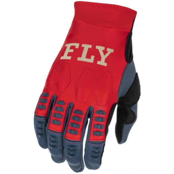 Fly Racing Evolution DST 2022 мотоперчатки, красно-серый