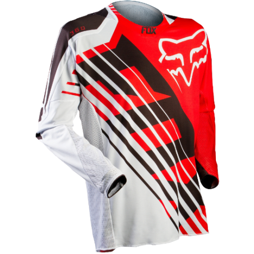 Fox Racing 360 Savant джерси, красно-белый Fox Racing 360 Savant джерси, красно-белый