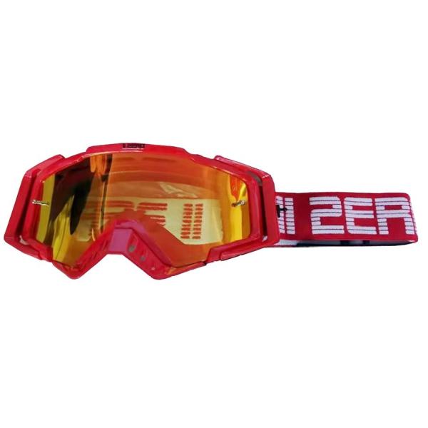 IIZERO Red Mirror Orange Lens мотоочки