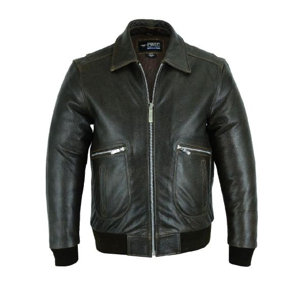 First M360BRT Бомбер без подкладки, кожа 1.5мм, коричневый S-3XL First M360BRT Бомбер без подкладки, кожа 1.5мм, коричневый S-3XL