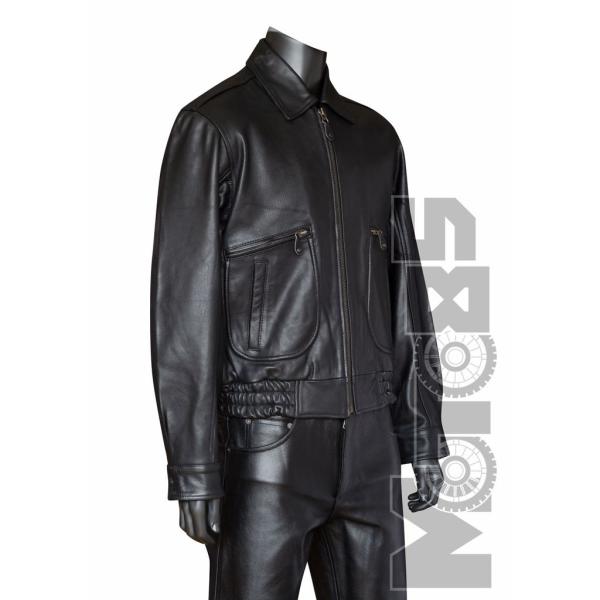 First M360 Бомбер кожаный без подкладки, черный, S-3XL First M360 Бомбер кожаный без подкладки, черный, S-3XL