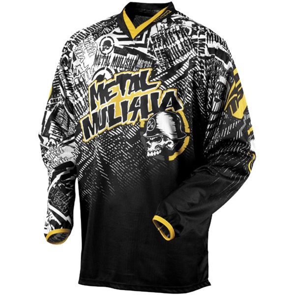 MSR Metal Mulisha Volt джерси, черно-бело-желтый