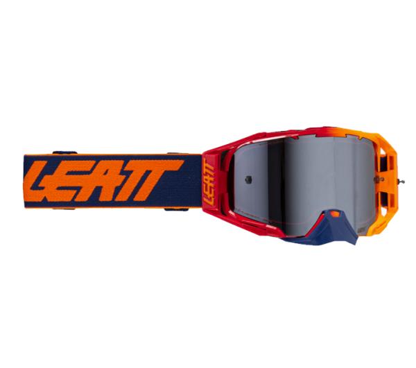 Leatt Velocity 6.5 Cryztal Iriz Flame / Platinum 30% мотоочки, двойная линза