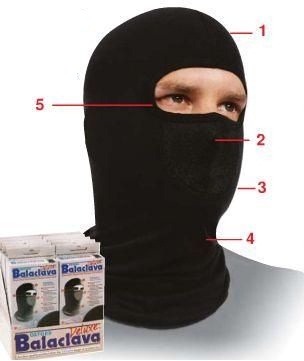 Oxford deluxe подшлемник балаклава с фильтром, черный