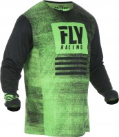 Fly Racing Kinetic Noiz джерси, черно-зеленый