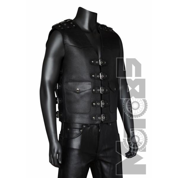 First V705A Жилет мужской без оплетки кожа 2мм