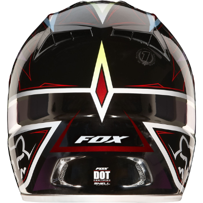 Fox Racing V3 Race шлем кроссовый, красно-черный