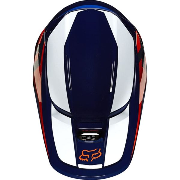 Fox Racing V1  Prix 2020 Lovl SE Orange/Blue шлем кроссовый