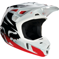Fox Racing V2 Race 2016 шлем кроссовый, красно-белый