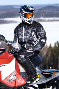 M-Racing Zenith Camo штаны снегоходные, черный-камуфляж