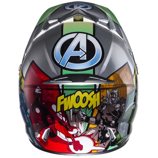 HJC CLXYII Avengers MC21 шлем кроссовый детский, черно-зелено-сине-красный