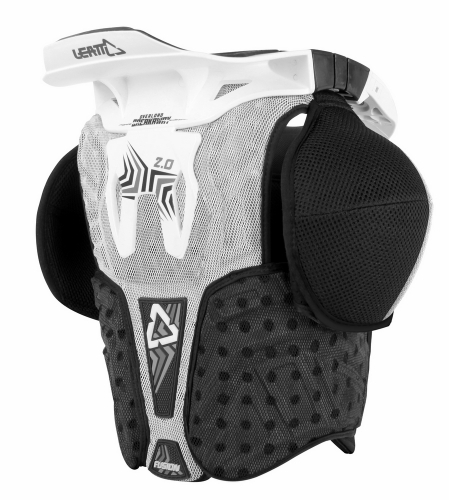 Leatt Fusion 2.0 защита шеи и тела подростковая, бело-черный
