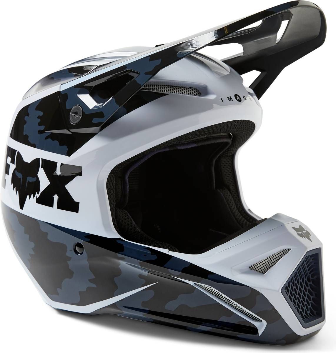 Fox Racing V1 Nuklr Black шлем кроссовый