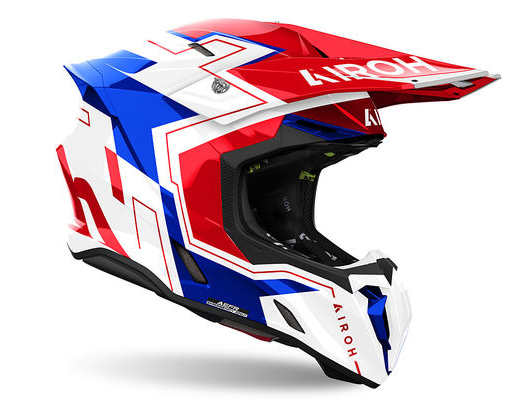 Airoh Twist 3 Dizzy Blue/Red Gloss шлем внедорожный