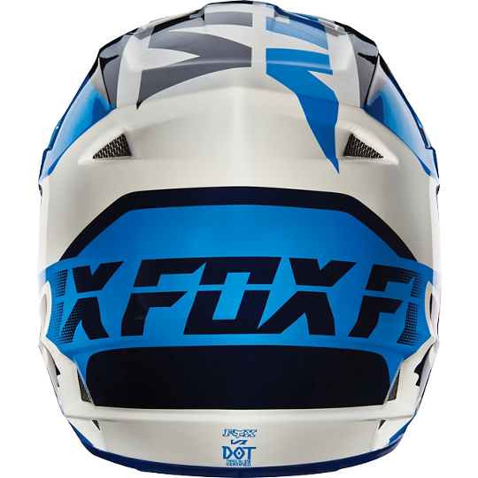 Fox Racing V1 Mako шлем кроссовый, бело-синий