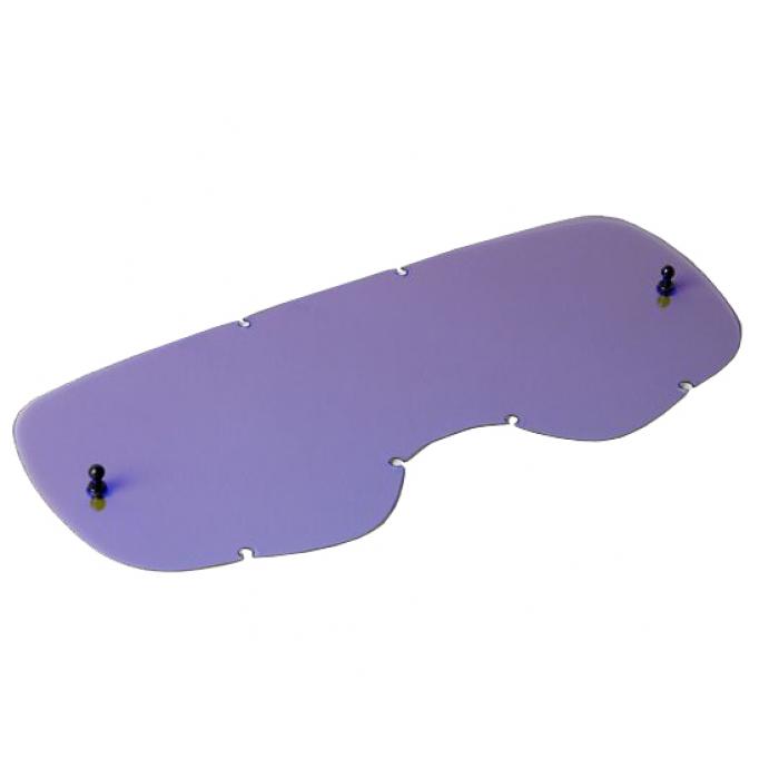 Fox Airspace/Main II Chrome Lexan Lens Blue 