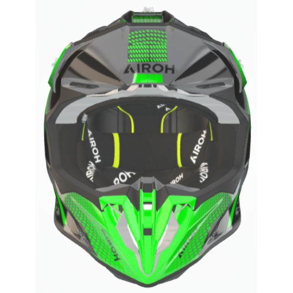 Airoh Twist 3 Shard Green Gloss шлем внедорожный