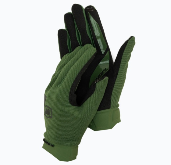 100% Ridecamp Army Green/Black мотоперчатки