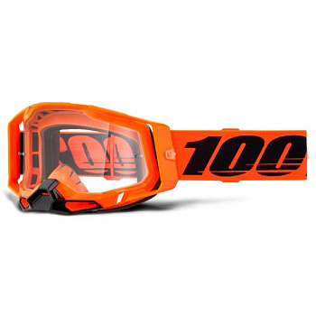 100% Racecraft 2 Neon Orange / Clear мотоочки