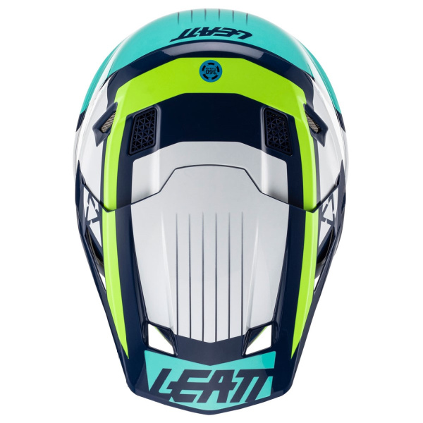Leatt Kit Moto 7.5 V23 Blue шлем кроссовый + Velocity 4.5 мотоочки
