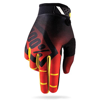 100% Ridefit мотоперчатки, красный